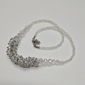 Vintage Silver and Crystal Necklace